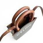 CELINE CABAS TRIOMPHE IN TRIOMPHE CANVAS WITH CELINE PRINT - MINI